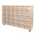 Contender C16031F-C5 30 Tray Storage w/Translucent Trays, Assembled w/Casters 