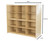Contender C16129F  Birch 12-Cubby Storage Unit w/out Tubs-Assembled 