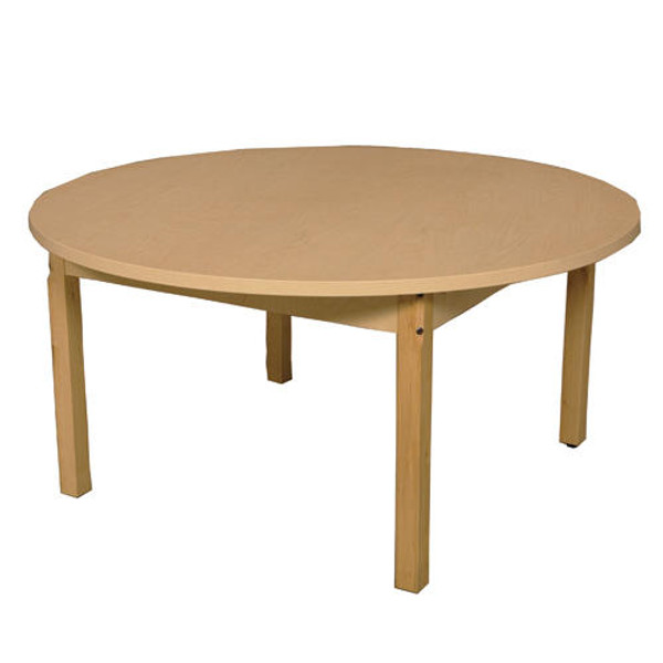 Wood Designs HPL48RND24 Round High Pressure Laminate Table with Hardwood Legs- 24