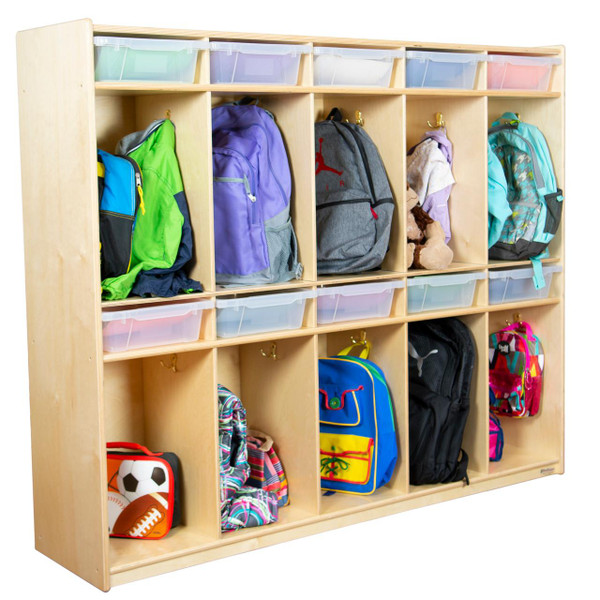  WD990314CT 10 Section Locker with Translucent Trays 