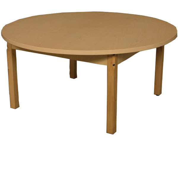 Wood Designs HPL48RND16 Round High Pressure Laminate Table with Hardwood Legs- 16