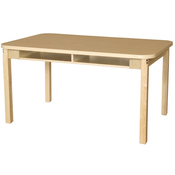 Wood Designs HPL3648DSK26 Four Seat Student Desk with 26 Hardwood Legs