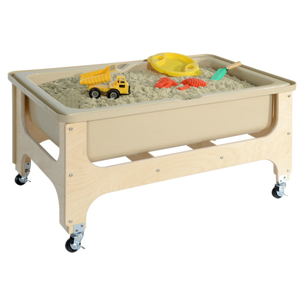 WD11875TN Deluxe Tot Size Sand & Water Table with Lid WoodDesigns