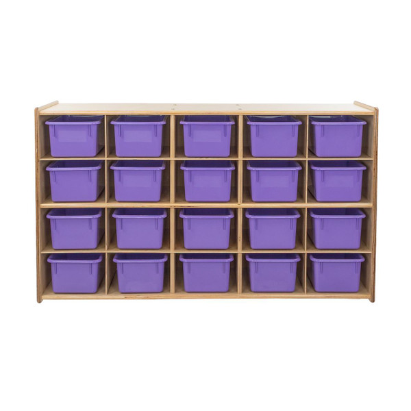 Contender C14509PP 20 Tray Storage w/Purple Trays 