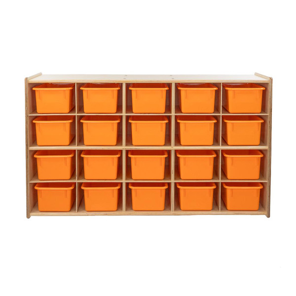Contender C14509ORF 20 Tray Storage w/Orange Trays, Assembled