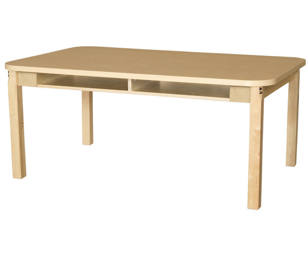 HPL3660DSK22 36 x 60 Four Seater High Pressure Laminate Desk with Hardwood Legs- 22