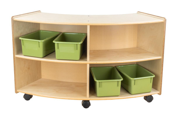 Contender C991162F-C5 Contender Mobile convex Storage Unit w/out Tubs - Assembled 