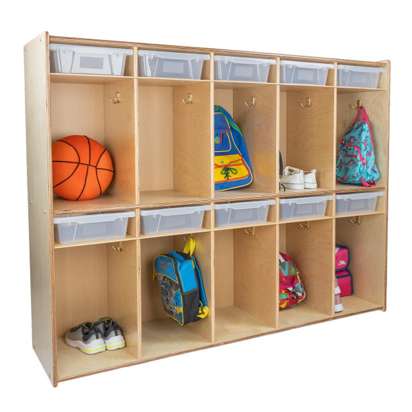  Contender 10-Section Locker with Translucent Trays - Assembled 