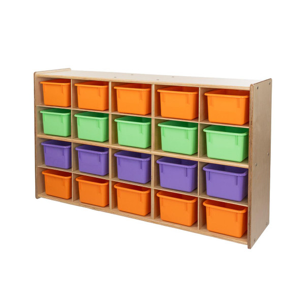 Contender 20 Tray Storage with Assorted Pastel Trays - Assembled