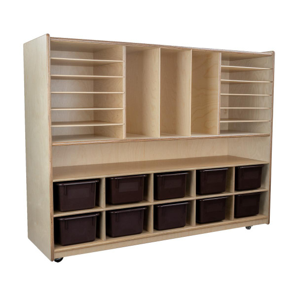 Multi-Storage with 10 Brown Trays
