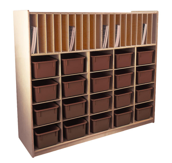 Multi-Storage with 20 Brown Trays
