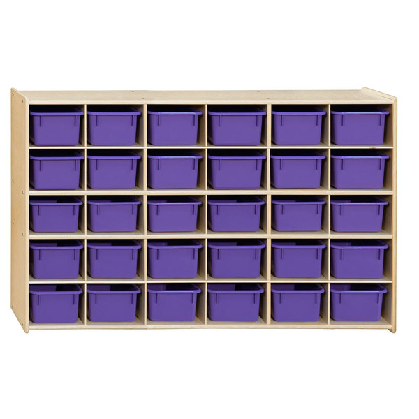 Contender 30 Tray Storage with Purple Trays - Assembled