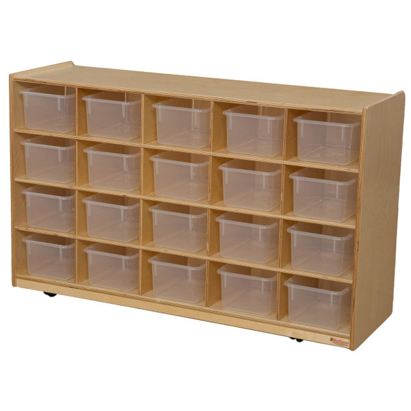 Wood Designs WD14501 20 Tray Storage with Translucent Trays