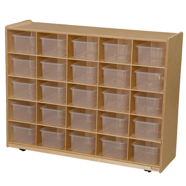 Wood Designs WD16001 25 Tray Storage with Translucent Trays
