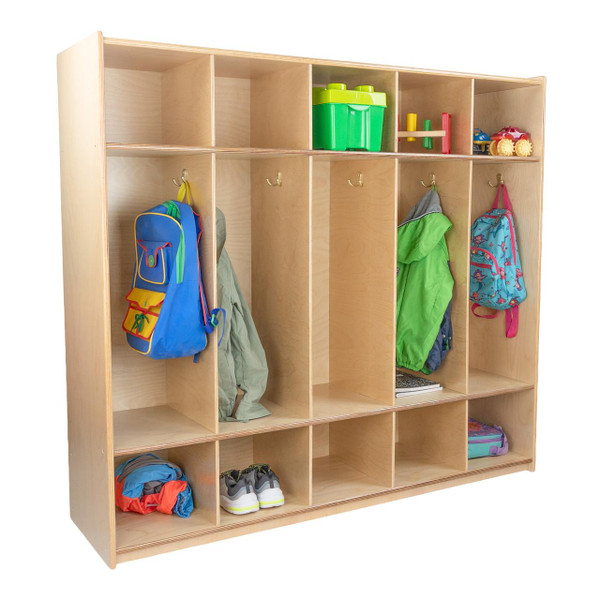 Wood Designs WD51254 5 Section Locker, 54"W 