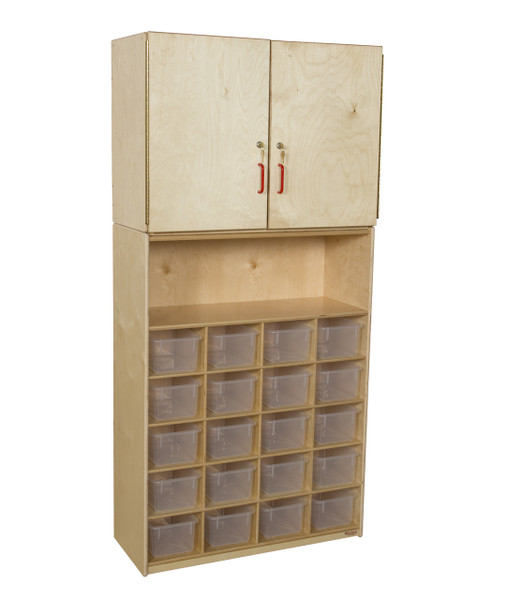 WD56201 20 Tray Vertical Storage Cabinet w/Translucent Trays