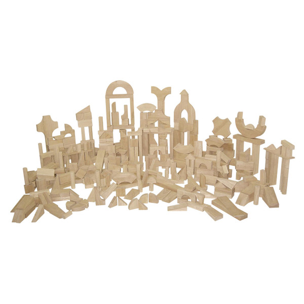 Wood Designs Classroom Blocks - 24 Shapes, 372 Pieces