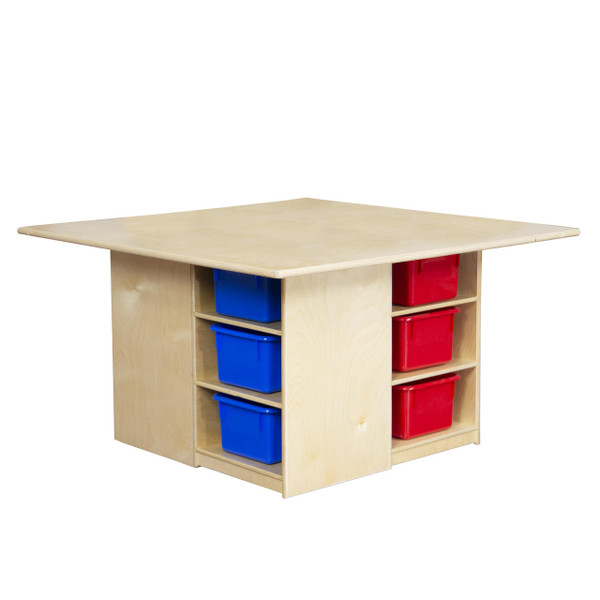 Wood Designs WD85003 Cubby Table with 12 Color Trays