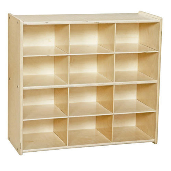 Contender C16129  Birch 12-Cubby Storage Unit w/out Tubs-RTA