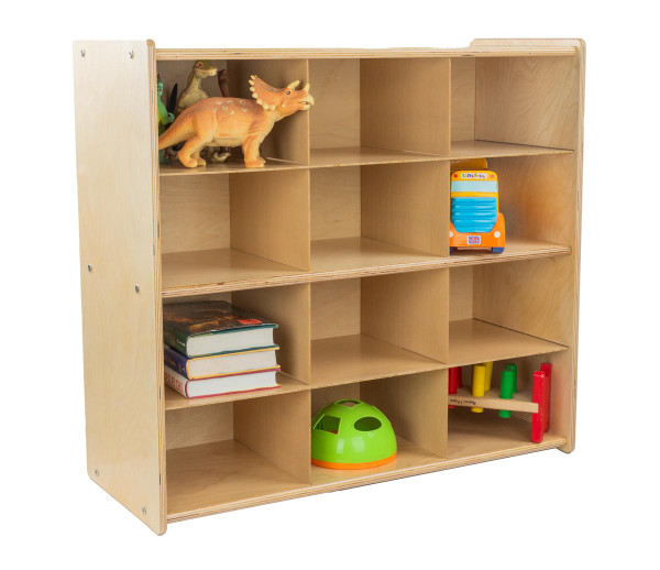 Contender C16129  Birch 12-Cubby Storage Unit w/out Tubs-RTA 