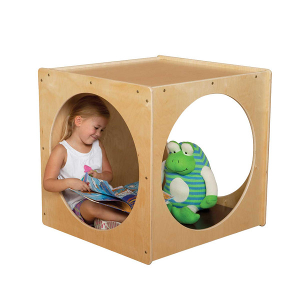 Contender C29029BN Giant Crawl Thru Play Cube Imagination Cube w/Brown Cushion