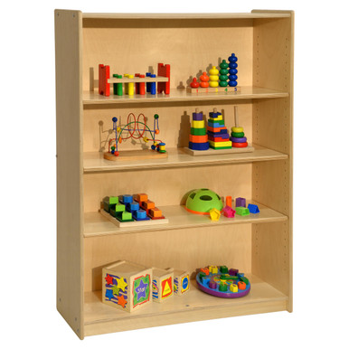 Environments Toddler Single Divided Storage Shelf - Birch Ply, Fully Assembled, 48x16x16 Inches