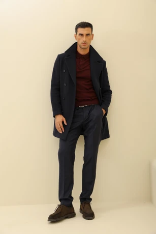 Muški slim-fit kaput 4514701-6