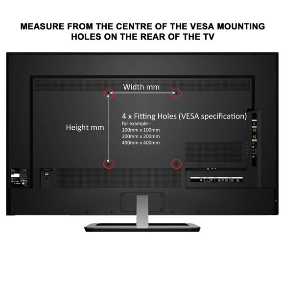 VESA mount diagram no lo