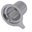 Stainless steel loose tea infuser with fine mesh — view 3