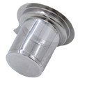 Stainless steel loose tea infuser with fine mesh — view 4