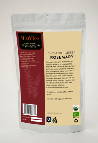 Organic Greek Rosemary. By EnVios, 40 g / 1.41 oz.