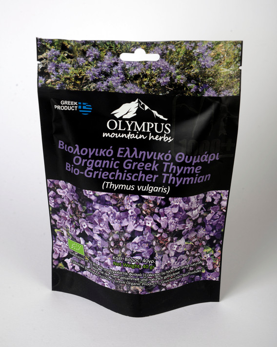 Organic Greek Thyme. Net Weight 40 g / 1.41 oz