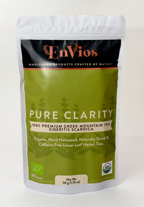 EnVios Pure Clarity organic Greek mountain tea pouch, 50 g — view 1