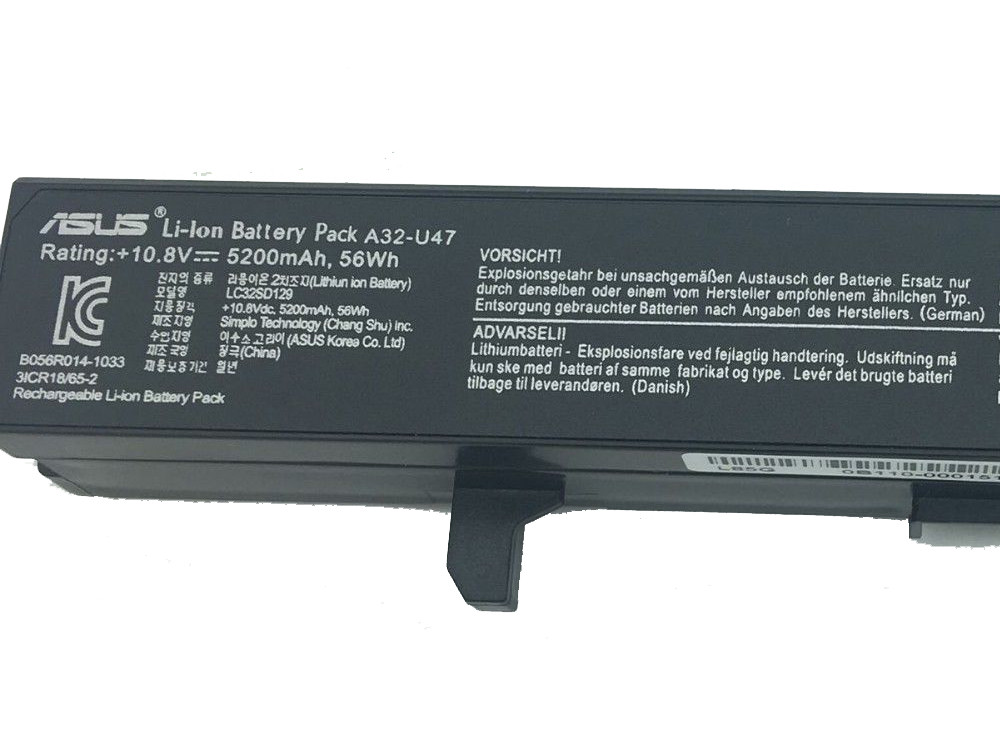 7XINbox 10.8V 5200mAh 56Wh A32-U47 Batteria di ricambio per Asus U47