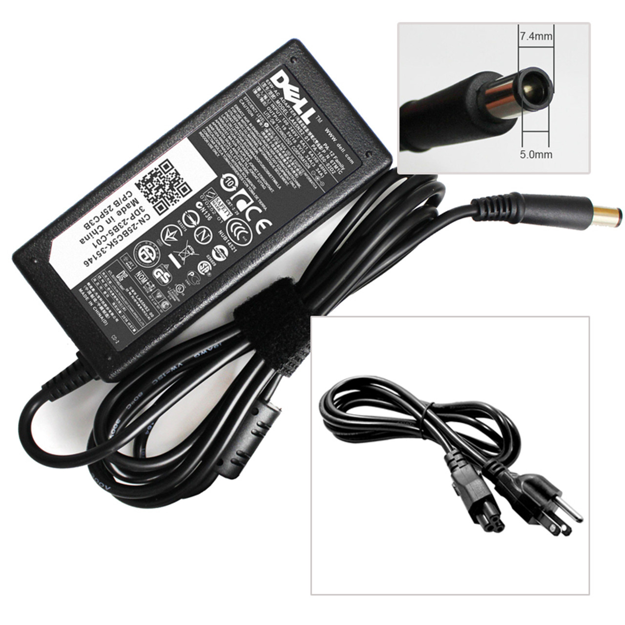 New Genuine 65W Dell Inspiron 14 3420 3421 3437 AC Power Adapter -  reliablelaptopparts