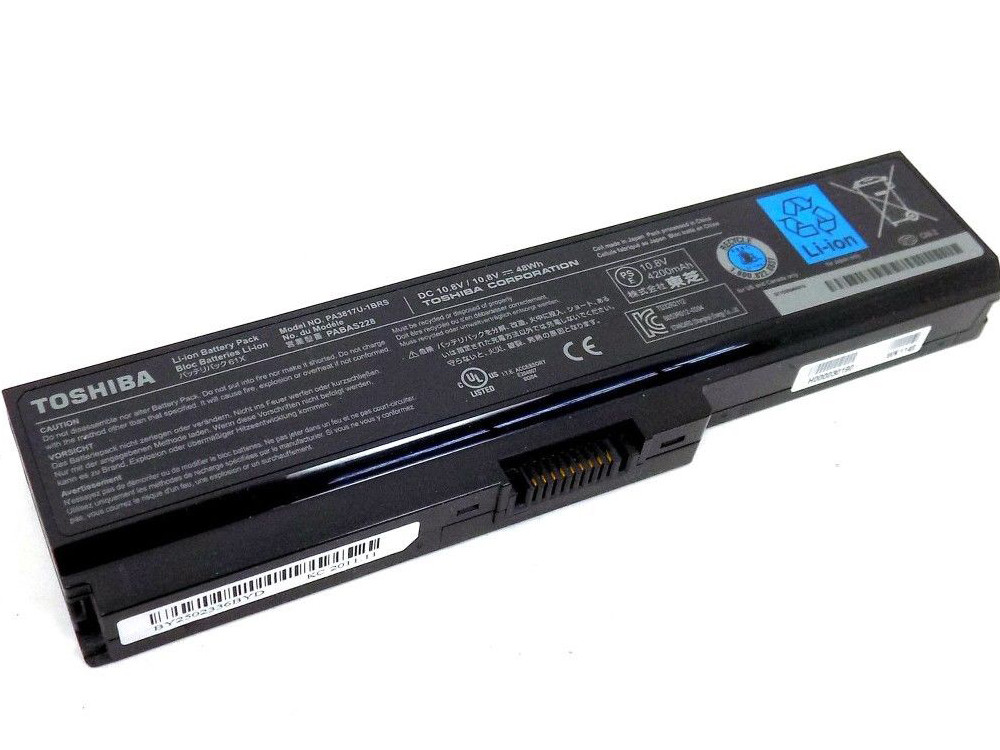 Genuine Toshiba PA3817U-1BRS 10.8V 48Wh Laptop Battery For Satellite A660 C650 (Used)