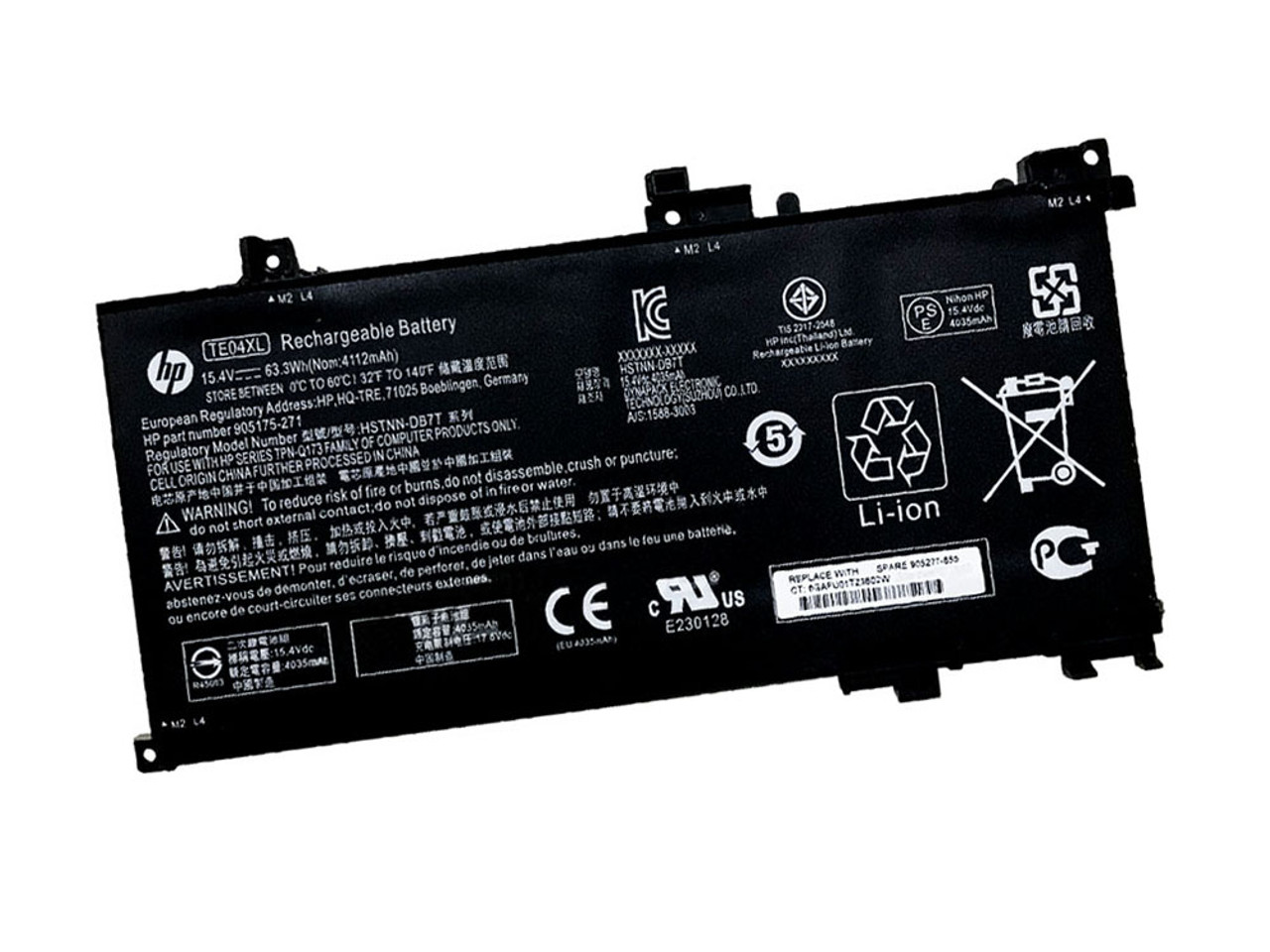 TuLin TE 04 XLノートパソコン用電池交換HP Pavilion用15-BC 200 NB BC