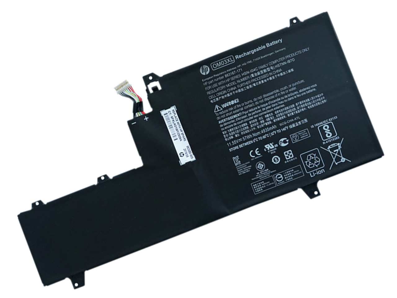 Genuine OM03XL HP EliteBook X360 1030 G2 863176-171 Battery