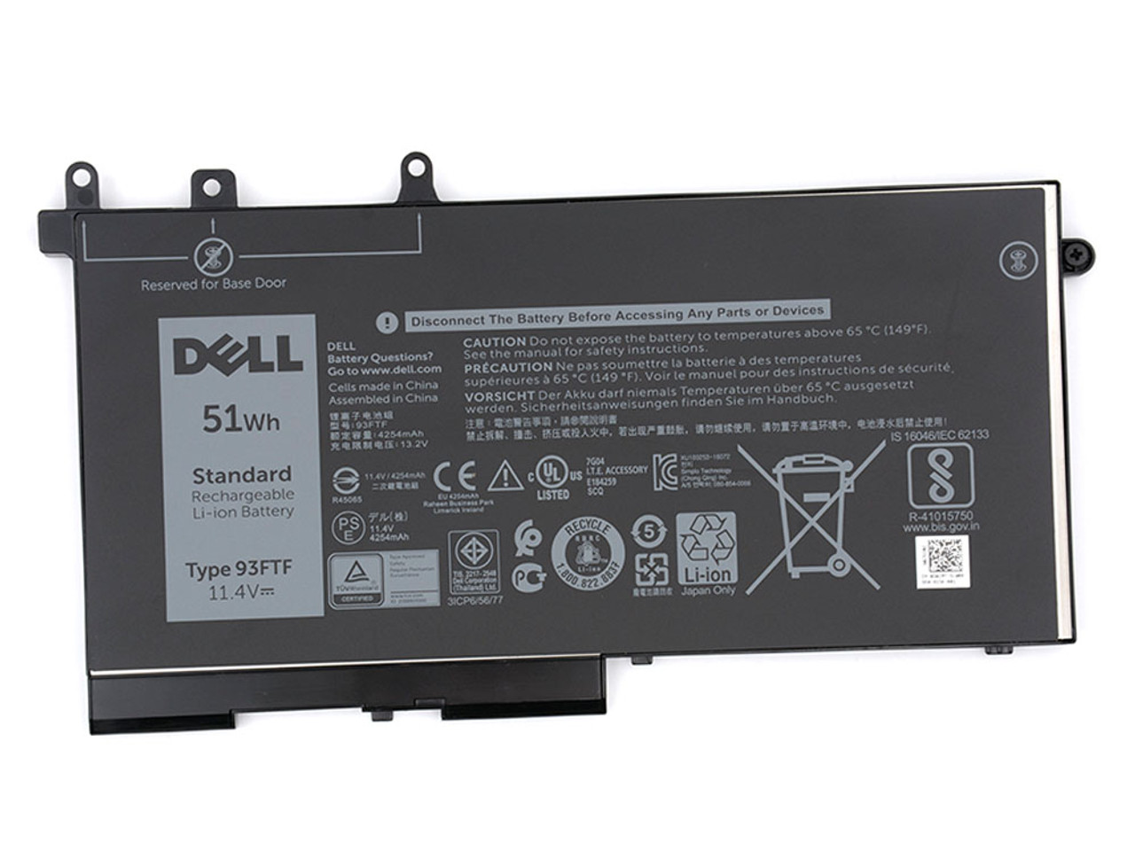 New Genuine Orig 11.4V 51WH Dell Latitude 5590 15-5590 Laptop