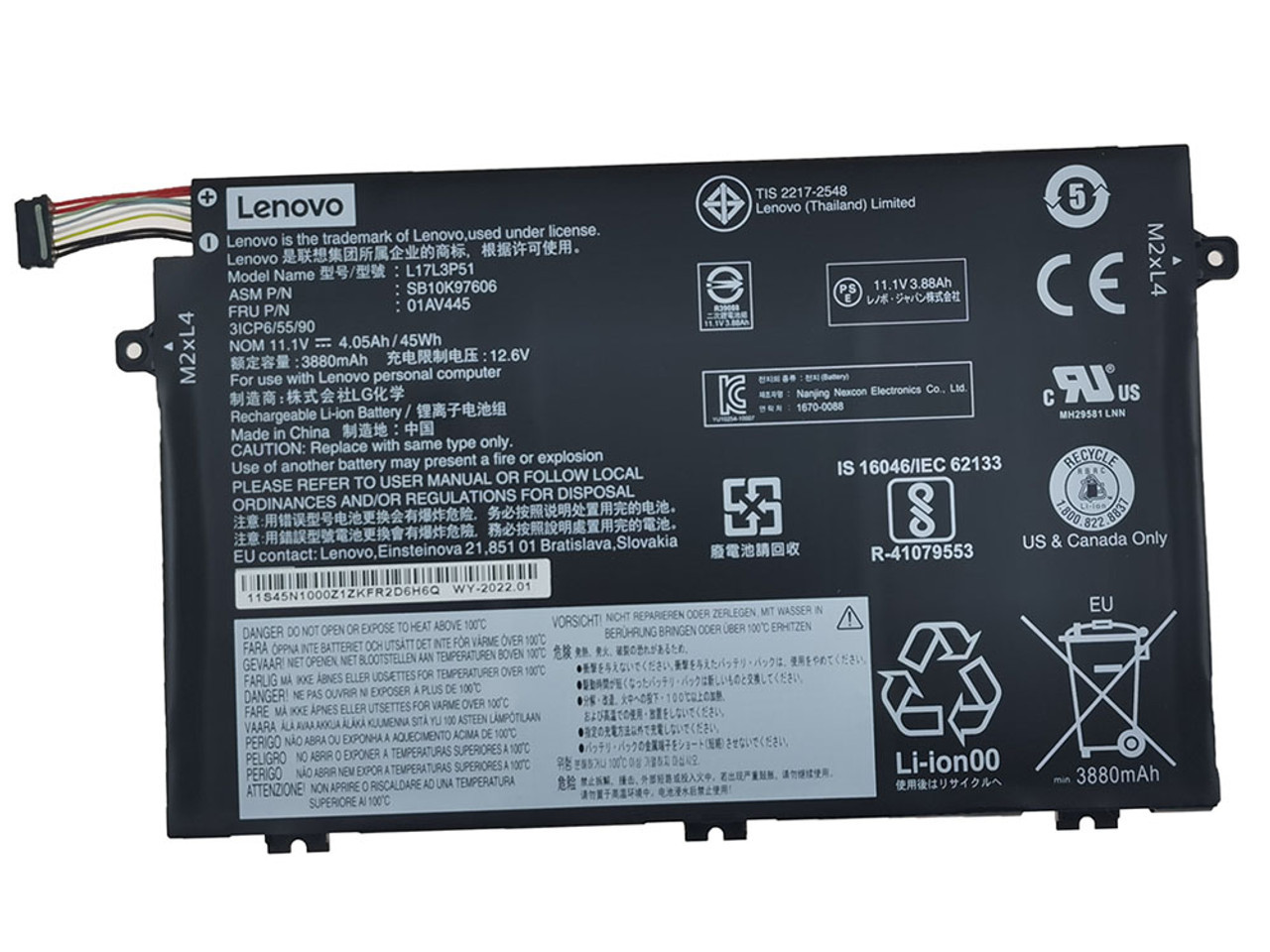 New Genuine Orig Lenovo E580 E585 E590 E595 Laptop Battery