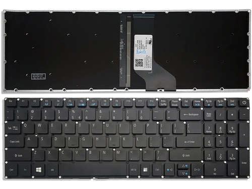 New Backlit US Keyboard For Acer Aspire 5 – A515-43, A515-54 Series – Black