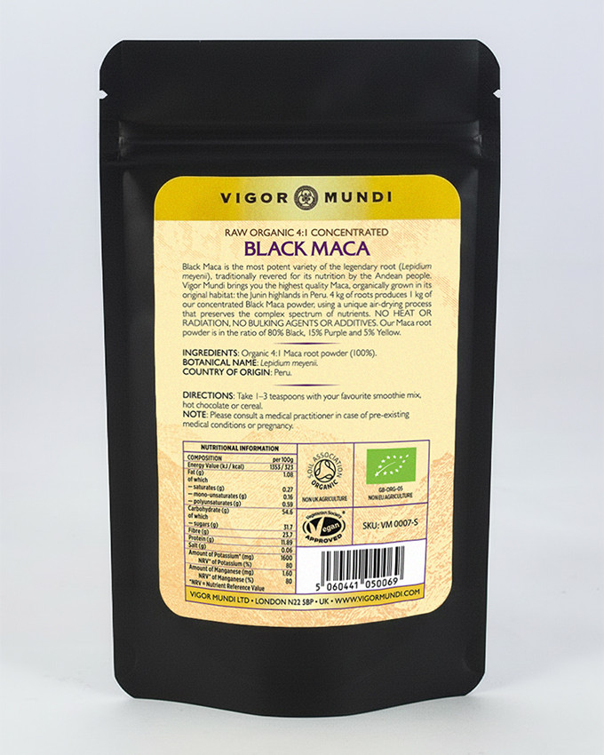 Organic certified and from the Junin highlands, Maca's original habitat