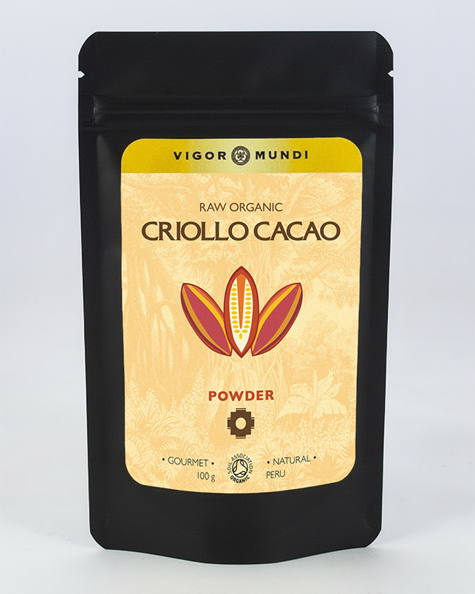 Aromatic red Criollo Cacao powder