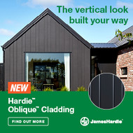 James Hardie Oblique Cladding - Unique, modern cladding choice