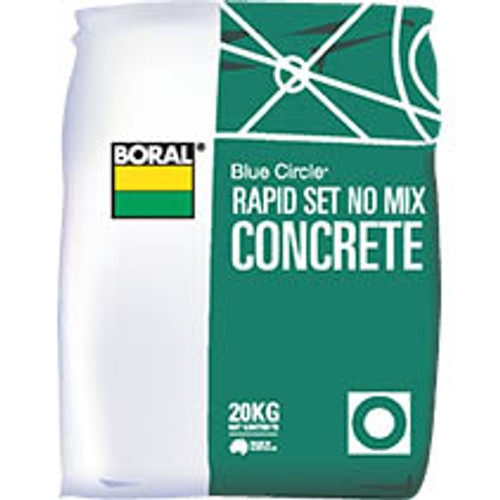 Canterbury Timber Buy Timber Online  Boral Concrete Rapid Set No Mix 20kg CRS20