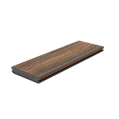 Buy online Trex Spiced Rum Grooved Edge Board 140mm x 25mm x 6.1m from Canterbury Timbers and Building Supplies