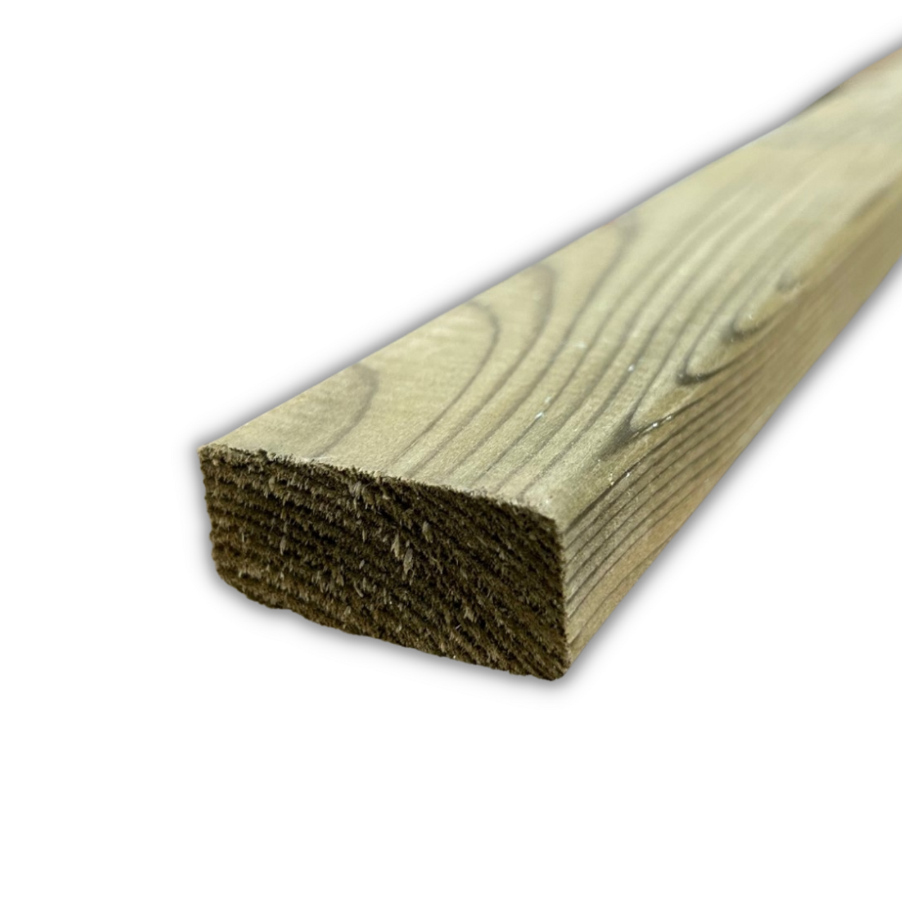 Green Treated Par And Rounded Landscaping Batten 20 X 45 Mm Finished