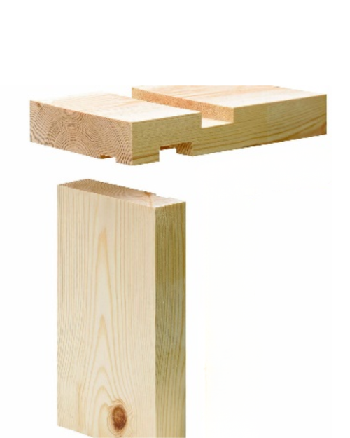 32 x 138mm Door Lining Kit for 2'6" / 2'9" Pre Pack No Stops Whitewood