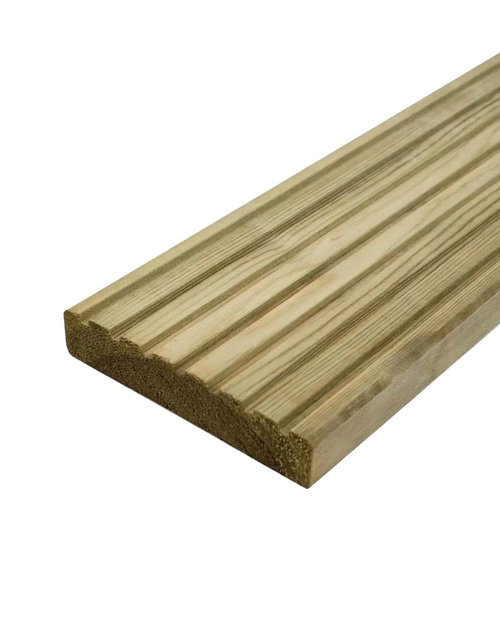 32x150mm Castle Groove Decking Board Softwood Treated (27x 145mm Finished Size)