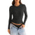 EasyGala Women's Double Lined Long Sleeve Shirt Top Tight Fitted